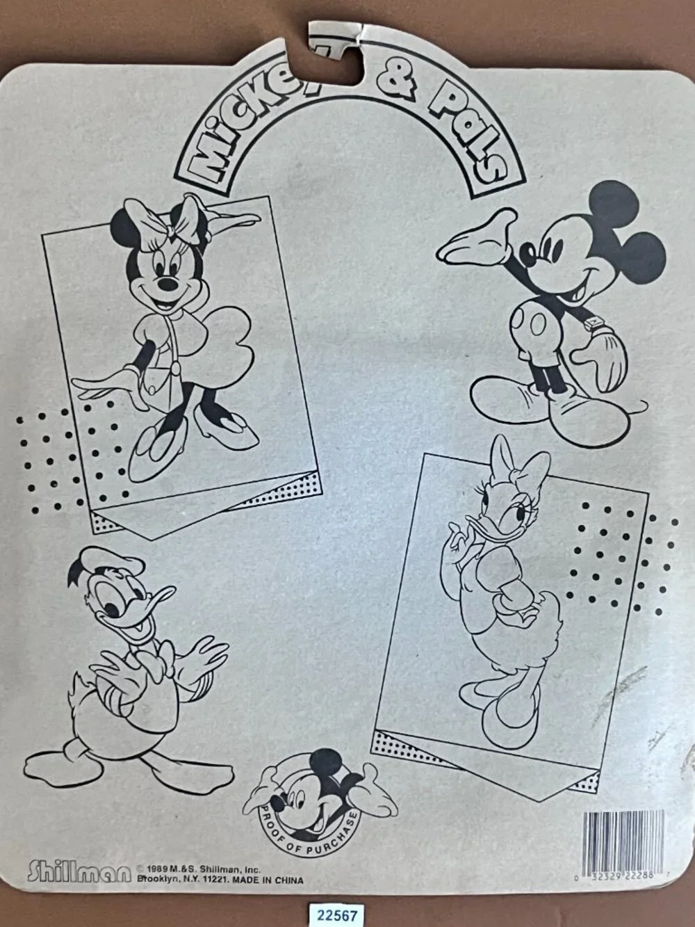 1986 Shillman Mickey & Pals Special  Value 2 Outfits Fashion Set Doll New